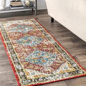 img 1 attached to NuLOOM MEBE03A 203 Area Rug Multi