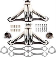 🔧 scitoo auto replacement exhaust manifold kits: stainless steel racing header set for chevy small block hugger v8 8cyl logo