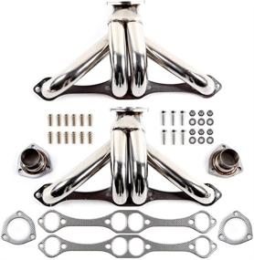 img 4 attached to 🔧 SCITOO Auto Replacement Exhaust Manifold Kits: Stainless Steel Racing Header Set for Chevy Small Block Hugger V8 8CYL