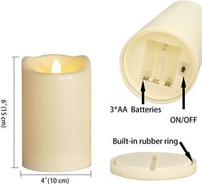 img 3 attached to Беспламенная декоративная электрическая свеча с имитацией пламени