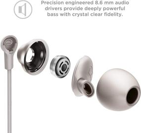 img 2 attached to 🎧 TCL Elit100 Hi-Res Wired Earbuds with Noise Isolation & Mic - Cement Gray