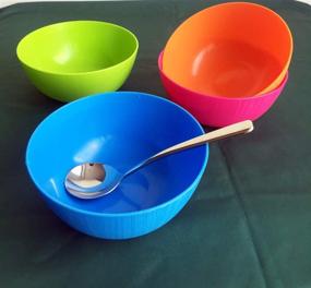 img 1 attached to Greenandlife Unbreakable Cereal Bowls Lightweight Food Service Equipment & Supplies