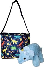 img 2 attached to Dinosaur Easter Basket Bucket 🦕 for Kids - Fabric Home Store