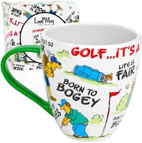 img 4 attached to 🏌️ Love Mug: Golf Mug - The Perfect Christmas Gift for Golfers - Funny and Novelty Coffee Cup for Golf Lovers