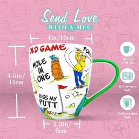 img 1 attached to 🏌️ Love Mug: Golf Mug - The Perfect Christmas Gift for Golfers - Funny and Novelty Coffee Cup for Golf Lovers