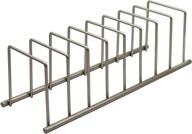 spectrum diversified euro kitchen organizer: versatile plate, bakeware, and cookware holder rack in satin nickel логотип