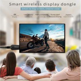 img 1 attached to 📺 SmartSee Wireless Display Adapter - Mirroring from iOS Android Phone Laptop to TV Projector Any HDMI Display 4K/1080P, Dual Core Streaming Device Supporting Miracast Airplay DLNA