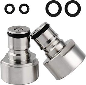 img 4 attached to 🍺 FERRODAY Sankey to Ball Lock Keg Coupler Adapter - Quick Disconnect Conversion Kit for A D S G Type Keg Couplers - FPT 5/8 Thread - Stainless Steel Gas & Liquid Post for Homebrewing