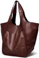 👜 women's leather tote bags - large capacity & stylish hobo option for women logo