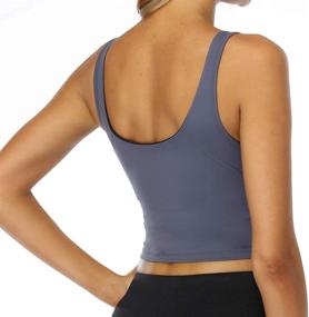 img 1 attached to Longline Camisole Removable Wirefree Fitness Women's Clothing