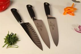 img 3 attached to 🔪 Эффективная сила среза: Шеф-нож с коротким болстером Mercer Culinary M21078 Genesis 8 дюймов