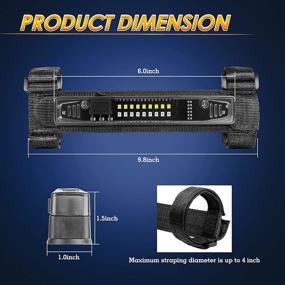 img 3 attached to ROADOR Универсальный светильник на роликовую панель LED-свет - Светильник купола UTV с переключателем для автомобильного интерьера, роликовой клетки и внедорожных транспортных средств - Белый/Красный.