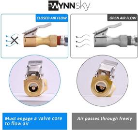 img 3 attached to ВДЮЩСky Air Chuck 1/4 дюйма Тяжелая блокировка на шину 🔧 Чак с зажимом для насоса-инфлятора Комплект из 2 шт.