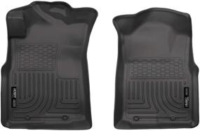img 4 attached to Husky Liners 13941: Weatherbeater Front Floor Mats for 🚗 Toyota Tacoma Access Cab/Double Cab, Standard Cab (2005-2015) - Black