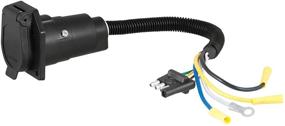 img 4 attached to 🔌 CURT 4-Way Flat to 7-Way RV Blade Trailer Wiring Adapter for Vehicle-Side