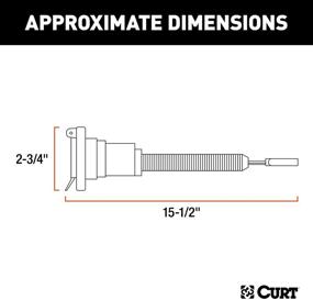 img 3 attached to 🔌 CURT 4-Way Flat to 7-Way RV Blade Trailer Wiring Adapter for Vehicle-Side