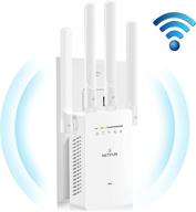 📶 【2021 updated】 wifi extender - range extender to boost wireless internet coverage for up to 3500 sq.ft & 30+ devices with ethernet port - extend home device connectivity for better wifi access logo