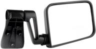 🔍 pair of eccpp texture side view mirrors in black for 1987-2002 jeep wrangler (excludes 1996) with manual folding logo