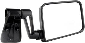 img 4 attached to 🔍 Pair of ECCPP Texture Side View Mirrors in Black for 1987-2002 Jeep Wrangler (excludes 1996) with Manual Folding