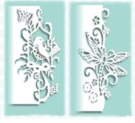 🦋 set of 2 metal die cuts: lace bird, butterfly, and dragonfly - metal cutting dies stencils for diy invitations, scrapbooking, embossing, albums, paper crafts - card making mould mold template logo