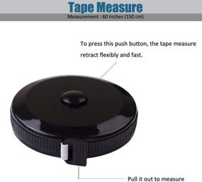 img 3 attached to 📏 Retractable Tape Measure for Body Measurements - Tailor Sewing, Medical Craft, Cloth Fabric - Flexible Small Pocket Size - 60-inch / 1.5 Meter