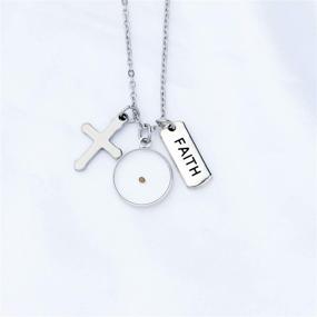 img 3 attached to Earrings Christian Religious Inspirational Necklace