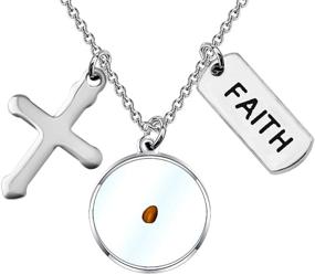 img 4 attached to Earrings Christian Religious Inspirational Necklace