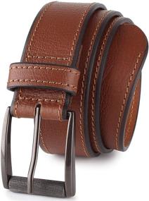 img 4 attached to Casual Leather Super Grain Comfort Men's Accessories for Belts