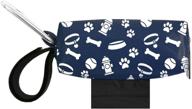 🐾 doggie walk bags: convenient dog poop bag holder for leash with metal clip, adjustable strap, and tie handle bags logo