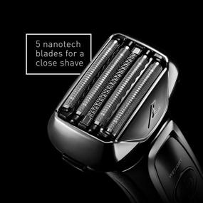 img 2 attached to 💈 Panasonic Arc5 Electric Shaver for Men, 5-Blade Cordless with Shave Sensor Technology, Wet/Dry Convenience - ES-LV65-S