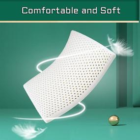 img 1 attached to Grenslumb Latex Foam Pillow: Soft and Supportive Solution for Neck Pain Relief 🌙 – Ergonomic Orthopedic Pillow with Washable Pillowcase and Antidust Net – Ideal for Side Sleepers