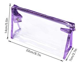 img 3 attached to Transparent Waterproof Cosmetic Zippered Organizing Travel Accessories and Cosmetic Cases