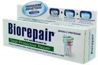 🦷 biorepair total protection toothpaste 75ml (pack of 2) - enamel protection, acid erosion repair, plaque defense - safe for entire family" by biorepair logo