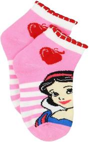 img 2 attached to 🧦 Набор из 6 пар четверть-носки Disney Princess для девочек: X-Small (2T-4T) Принцессы Стрипы Quarter Socks