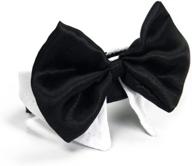 🎀 seo-optimized black & white formal dog bow tie collar from platinum pets logo