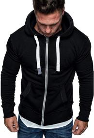 img 4 attached to Full Zip Fashion Hoodies Casual Sweatshirts