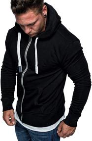 img 3 attached to Full Zip Fashion Hoodies Casual Sweatshirts