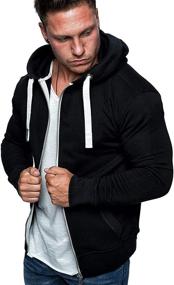 img 2 attached to Full Zip Fashion Hoodies Casual Sweatshirts