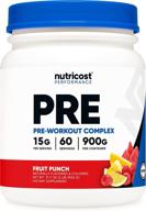 🍹 fruit punch nutricost pre-workout complex powder - 60 servings logo