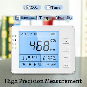 img 2 attached to GZAIR Mountable Temperature & Relative Humidity Tester for Test, Measure & Inspect, Indoor Air Quality and Airflow