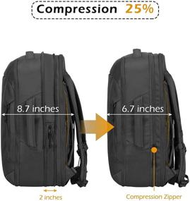 img 3 attached to Hynes Eagle Compressible Weekender Overnight Backpacks for Laptop Backpacks