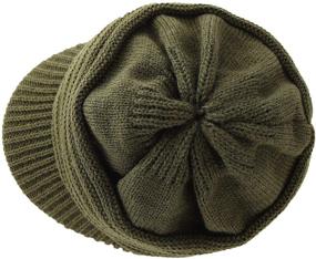 img 3 attached to 🧢 Kids Boys Winter Hat - Cable Knitted Hat with Fleece Lining, Trendy Newsboy Cap