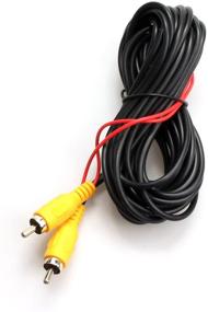 img 1 attached to 🔌 Chuanganzhuo RCA Video Cable: 6m Car Reverse Video Extension Cable with Detection Wire