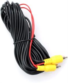 img 2 attached to 🔌 Chuanganzhuo RCA Video Cable: 6m Car Reverse Video Extension Cable with Detection Wire