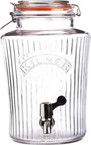 img 2 attached to 🍹 2 Gallon Kilner Vintage Glassware Dispenser