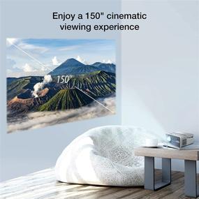 img 3 attached to 🎥 Updated 2021 EZCast Beam V3 Movie Projector: Android and iPhone Compatible, 5GHz Mini WiFi Projector with 1080P Support, 10600 Lumens, Taiwan Designed, PS5, HDMI, Roku, Fire TV Stick, Bluetooth Friendly