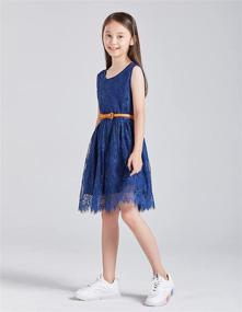 img 2 attached to 👧 Kids Casual Flower Girl Dress - Girls' Lace Dress