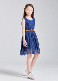 img 3 attached to 👧 Kids Casual Flower Girl Dress - Girls' Lace Dress