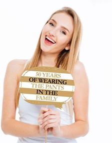 img 3 attached to 🎉 Funny We Still Do - 50th Wedding Anniversary - Anniversary Party Photo Booth Props Kit - 10 Piece Set