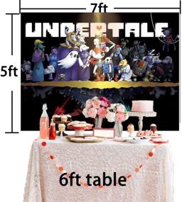 img 1 attached to Undertale Backdrop Background Birthday Decorations